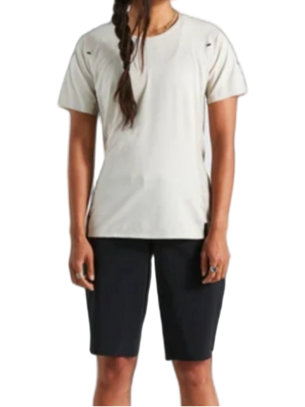 Specialized Trail Air Jersey Women's XL Birch White MTB Cycling Short Sleeve